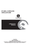 John Deere ET-3406-J User's Manual