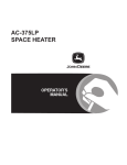 John Deere AC-375LP User's Manual
