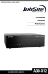 JobSite Systems A30-X12 User's Manual