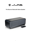 JLab Bouncer Bluetooth Stereo Speaker BOUNCER User's Manual