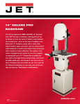 Jet Tools JWBS14DXPRO User's Manual