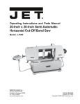 Jet Tools J-7060 User's Manual