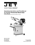 Jet Tools HBS-56S User's Manual