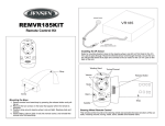 Jensen VR185 User's Manual