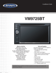 Jensen VM-9725BT Installation Guide