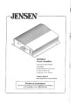 Jensen A222HLX User's Manual