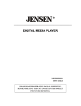 Jensen SMPV-2GBLB User's Manual
