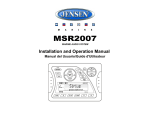 Jensen MSR2007 User's Manual