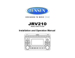 Jensen JRV210 User's Manual