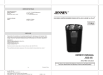 Jensen JiSS-85 User's Manual