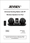 Jensen JiSS-585 User's Manual