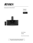 Jensen JiMS-520i User's Manual