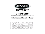 Jensen JHD1620 User's Manual