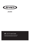Jensen JE2608 User's Manual
