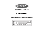 Jensen DVDB01 User's Manual