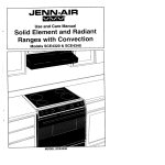 Jenn-Air Range SCE4340 User's Manual