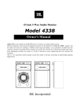 JBL 4338 User's Manual
