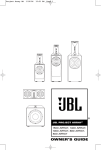 JBL 1400 ARRAY User's Manual