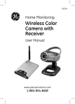 Jasco Wireless Color Camera with Receiver 45234 User's Manual