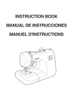 JANOME JW7630 Instruction Booklet