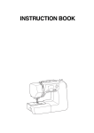 JANOME JNH2030DC Instruction Booklet