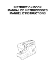 JANOME 2222 Instruction Booklet