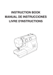 JANOME 2212 Instruction Booklet