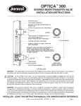 Jacuzzi OPTICATM 300 User's Manual