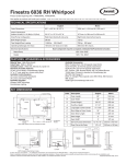 Jacuzzi FINESTRA F4N6036WRL User's Manual