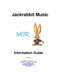 Jack Rabbit Slims Video Games Version 2.6 User's Manual