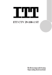 ITT 29-100-1 ST User's Manual
