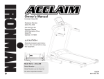 Ironman Fitness ACCLAIM IM-T7 User's Manual