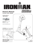 Ironman Fitness 350u User's Manual