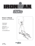 Ironman Fitness 120e User's Manual