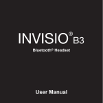 Invisio B3 User's Manual