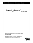 Invacare PRONTO R2-250 User's Manual