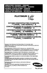 Invacare PLATINUM 5 User's Manual