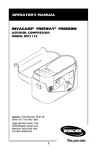 Invacare IRC1175 User's Manual