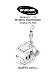 Invacare Air Compressor IRC 1195 User's Manual