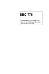 Intel SBC-776 User's Manual