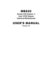Intel MB820 User's Manual