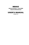 Intel LGA775 MB865 User's Manual