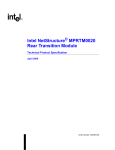 Intel MPRTM0020 User's Manual