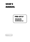 Intel PMB-601LF User's Manual