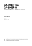 Intel GA-8I945P-G User's Manual