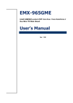 Intel EMX-965GME User's Manual