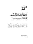 Intel ARCHITECTURE IA-32 User's Manual