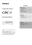 Integra CDC-3.4 User's Manual