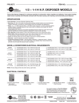 InSinkErator 1/21-1/4H.P User's Manual