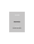 Insignia NS-KDTR1 User's Manual